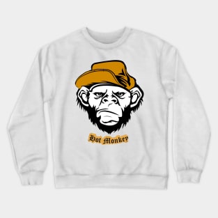 hot monkey Crewneck Sweatshirt